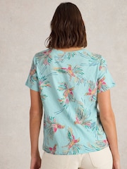 Azul - White Stuff 100% Cotton Abbie T-Shirt - Imagen 2 de 6
