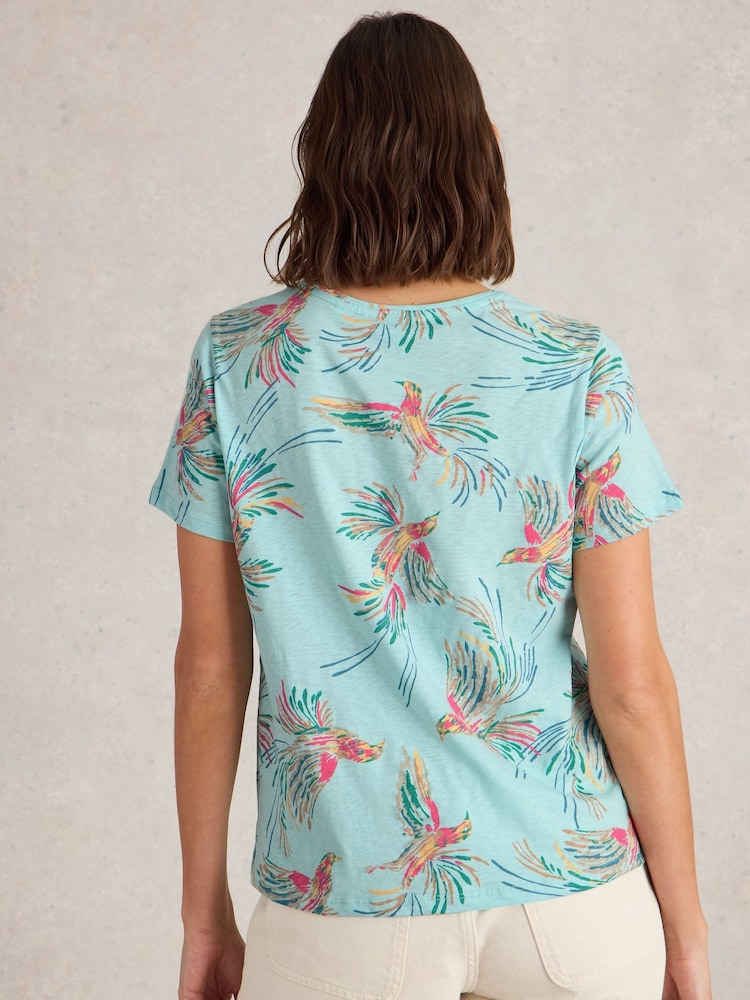 Azul - White Stuff 100% Cotton Abbie T-Shirt - Imagen 2 de 6
