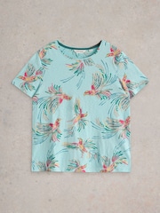 Azul - White Stuff 100% Cotton Abbie T-Shirt - Imagen 5 de 6