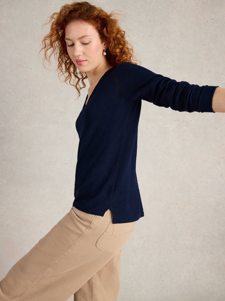 White Stuff Blue Naria Jumper - Image 1 of 6