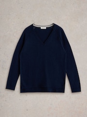 White Stuff Blue Naria Jumper - Image 5 of 6