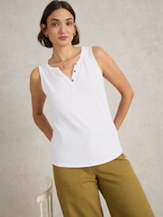 White Stuff White 100% Cotton Lola Vest - Image 1 of 6