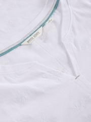White Stuff Nelly Embroidered 100% Cotton T-Shirt - Imagen 6 de 6