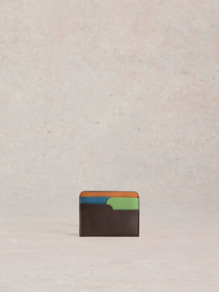 White Stuff Brown Rufus Leather Card Holder - Image 2 of 2