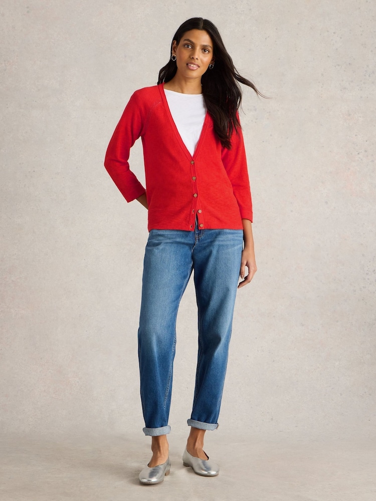 White Stuff Orange Naria Cardigan - Image 1 of 6