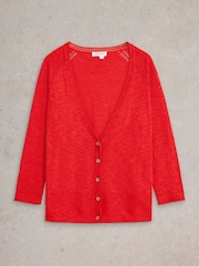 White Stuff Orange Naria Cardigan - Image 5 of 6