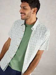 White Stuff White Salcombe Koi Printed Shirt - Image 1 of 6