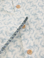 White Stuff White Salcombe Koi Printed Shirt - Image 6 of 6