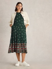 White Stuff Green Millie Jersey Dress - Image 1 of 6