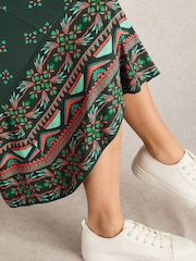 White Stuff Green Millie Jersey Dress - Image 4 of 6