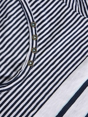 White Stuff Blue Nadia Short Sleeve T-Shirt - Image 4 of 4