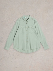 White Stuff Green Misha Utility Shirt - Image 5 of 6