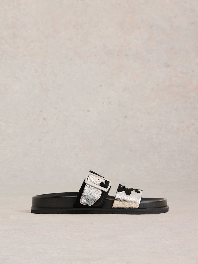 White Stuff Black Whitney Western Sliders - Image 2 of 5