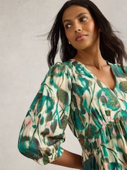 White Stuff Green Lucy Midi Dress - Image 5 of 7