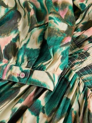 White Stuff Green Lucy Midi Dress - Image 7 of 7