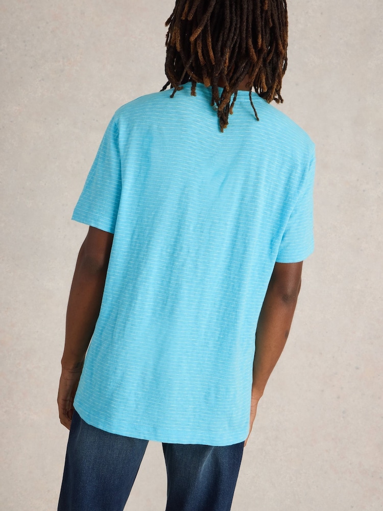 White Stuff Suffolk Stripe Short Sleeve 100% Organic Cotton T-Shirt - Image 2 of 6