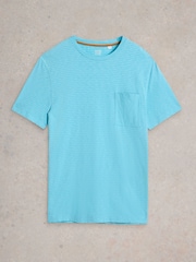 White Stuff Suffolk Stripe Short Sleeve 100% Organic Cotton T-Shirt - Image 5 of 6