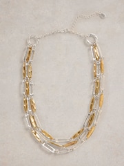 White Stuff Metallic Chestnut Multi Layer Necklace - Image 1 of 2