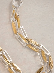 White Stuff Metallic Chestnut Multi Layer Necklace - Image 2 of 2