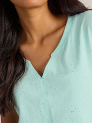 White Stuff Nelly Nep Notch Neck T-Shirt - Image 3 of 6