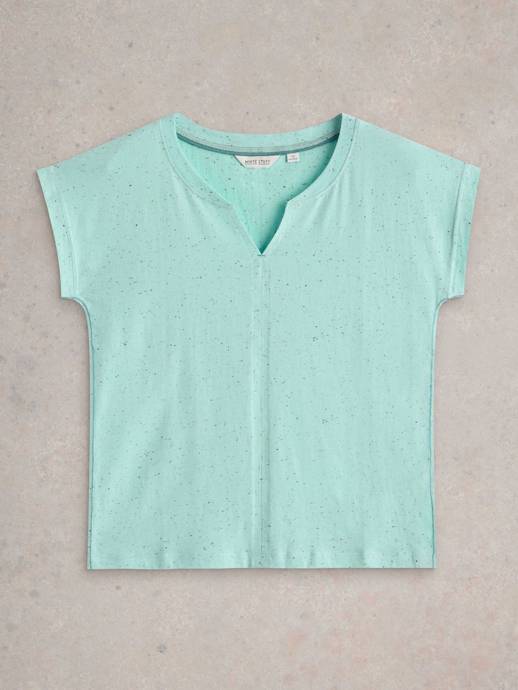 White Stuff Nelly Nep Notch Neck T-Shirt - Image 5 of 6