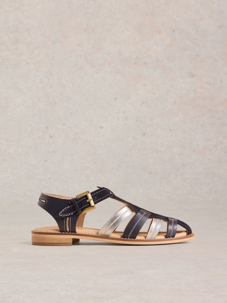 White Stuff Blue Zara Fisherman Sandals - Image 1 of 4