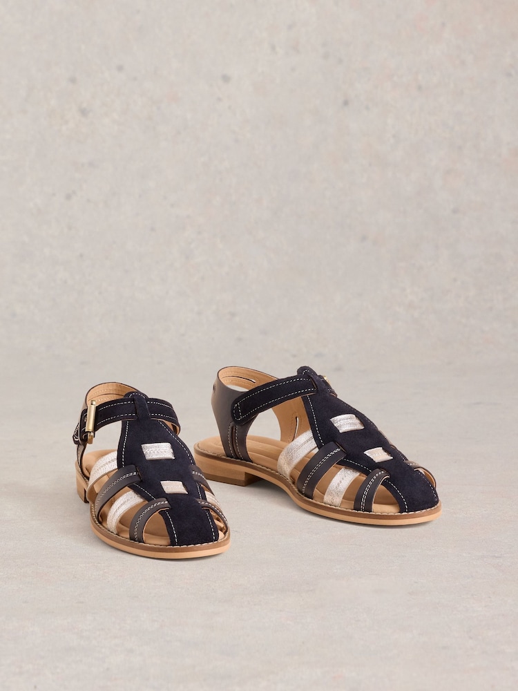 White Stuff Blue Zara Fisherman Sandals - Image 2 of 4