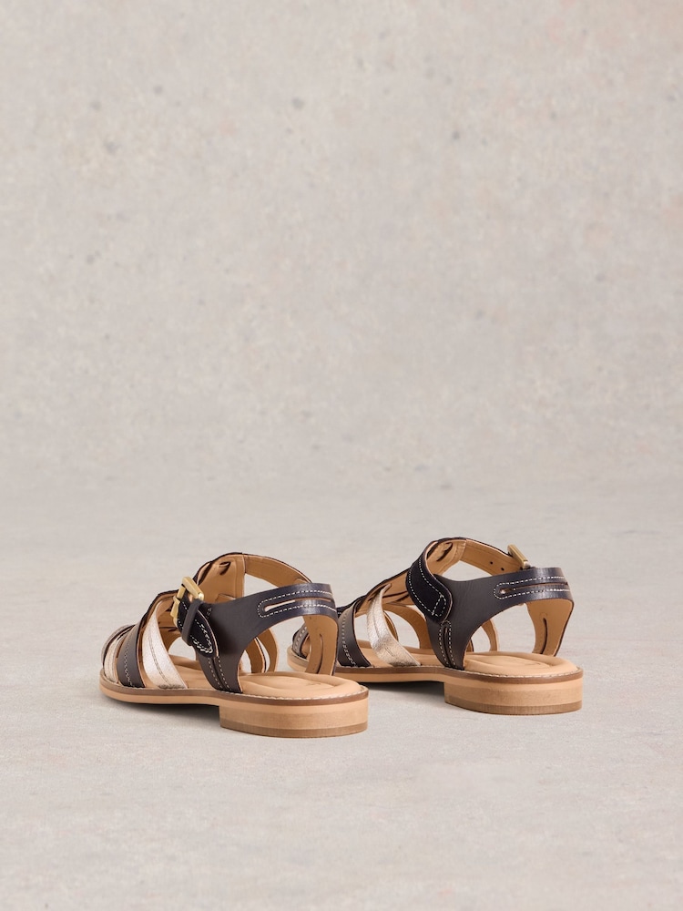 White Stuff Blue Zara Fisherman Sandals - Image 3 of 4