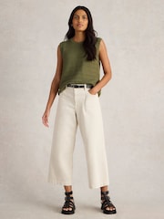 White Stuff Green Stitchy Tank - Image 4 of 6