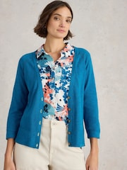 White Stuff Blue Naria Cardigan - Image 3 of 6