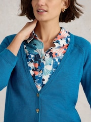 White Stuff Blue Naria Cardigan - Image 4 of 6
