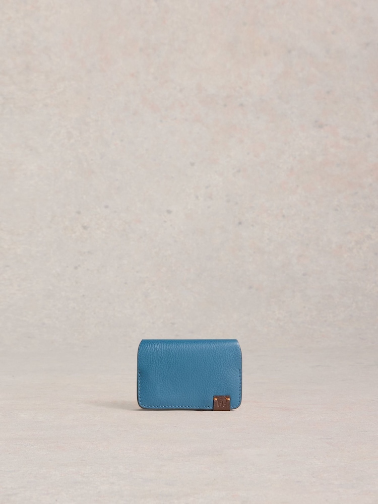 White Stuff Green Drew Leather Card Holder - Image 1 of 4