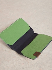 White Stuff Green Drew Leather Card Holder - Image 4 of 4