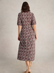 White Stuff Red Megan Jersey Dress - Image 2 of 6