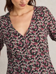 White Stuff Red Megan Jersey Dress - Image 3 of 6