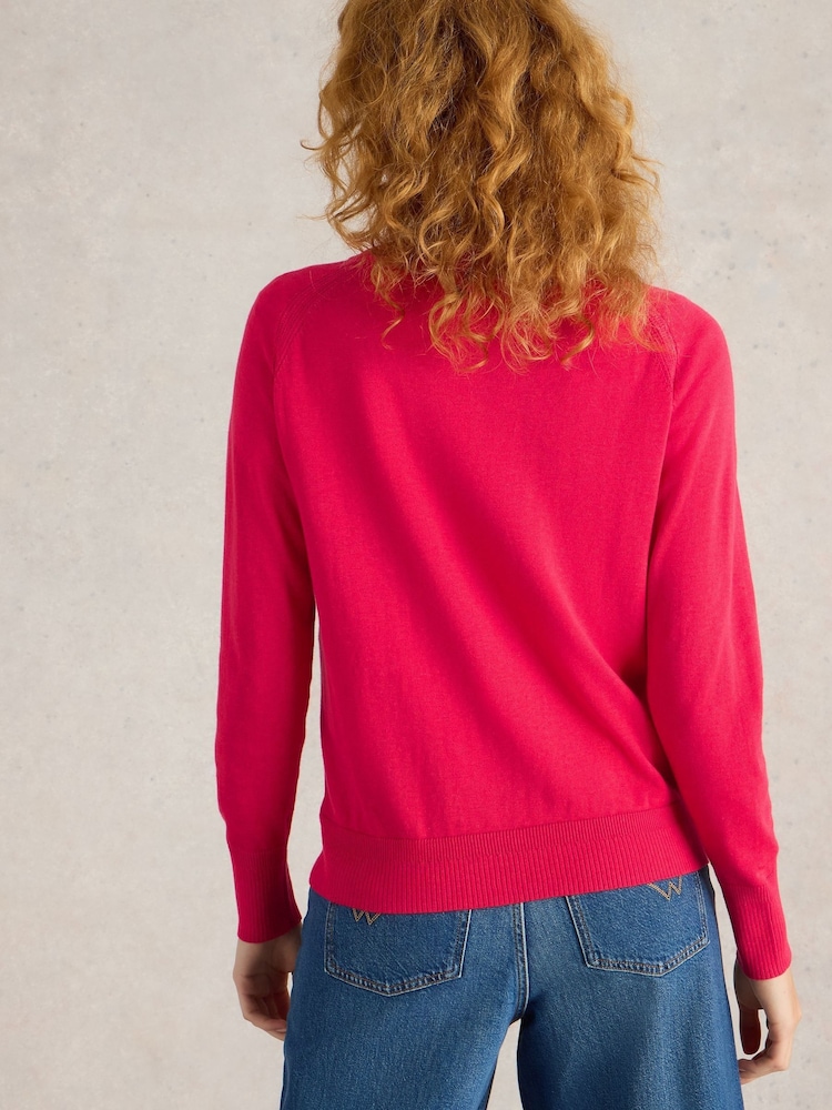 White Stuff Pink Lulu Cardigan - Image 2 of 6