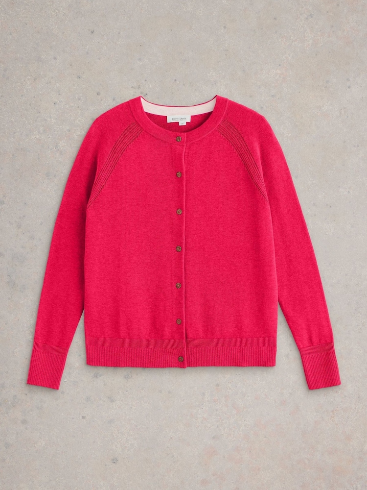 White Stuff Pink Lulu Cardigan - Image 5 of 6