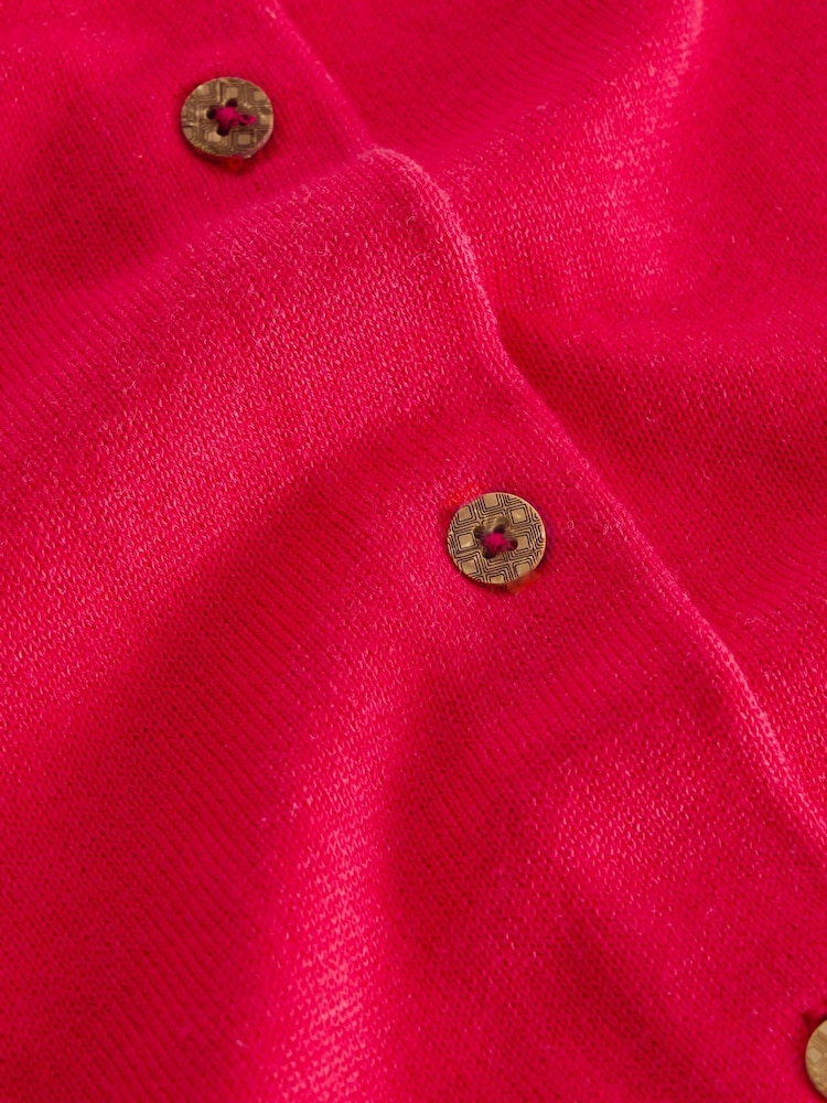 White Stuff Pink Lulu Cardigan - Image 6 of 6