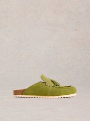 White Stuff Green Mabel Slip-On Footbed Shoes - Image 1 of 4
