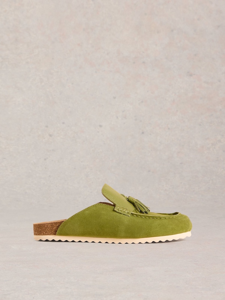 White Stuff Green Mabel Slip-On Footbed Shoes - Image 1 of 4