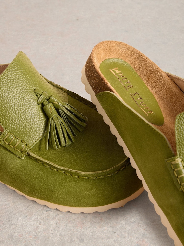 White Stuff Green Mabel Slip-On Footbed Shoes - Image 4 of 4