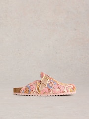 White Stuff Pink Myrtle Slip-On Footbed Shoes - Image 1 of 4