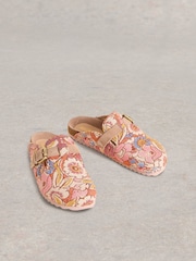 White Stuff Pink Myrtle Slip-On Footbed Shoes - Image 2 of 4