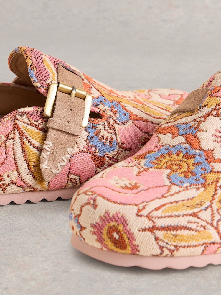 White Stuff Pink Myrtle Slip-On Footbed Shoes - Image 4 of 4 White Stuff Pink Myrtle Slip-On Footbed Shoes - Image 4 of 4