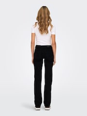 ONLY Black Blush Mid Rise Straight Leg Jeans With Super Stretch - Image 3 of 7