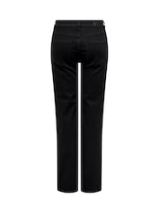 ONLY Black Blush Mid Rise Straight Leg Jeans With Super Stretch - Image 7 of 7