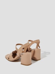 Monsoon Light Brown Rosa Twist Strap Heeled Sandals - Image 3 of 3