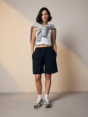 Black Essential Jort Bottom Shorts - Image 1 of 8