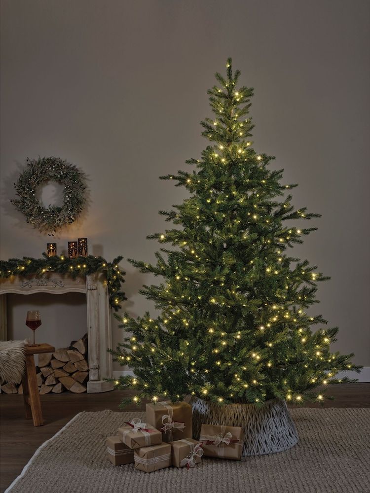 Everlands Green Grandis Fir Pre Lit 7ft Christmas Tree - Image 2 of 7 Everlands Green Grandis Fir Pre Lit 7ft Christmas Tree - Image 2 of 7
