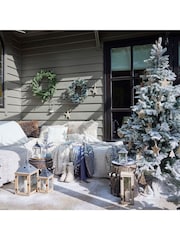 Everlands Green Grandis Fir 7ft Pre Lit Snowy Christmas Tree - Image 3 of 7